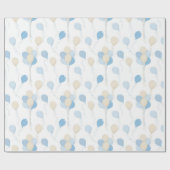TINTEN VAN BLAUW & TAN BALLONNEN CADEAUPAPIER (Vlak)