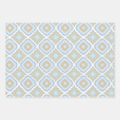 TINTEN VAN BLAUW & TAN PATRONEN INPAKPAPIER VEL (Voorkant 3)