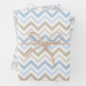 TINTEN VAN BLAUW & TAN PATRONEN INPAKPAPIER VEL (In situ)