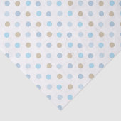 TINTEN VAN BLAUW & TAN POLKA STIPPEN TISSUEPAPIER (Detail)