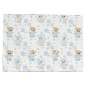 TINTEN VAN BLAUW & TAN TEDDYBEREN & STERREN GROOT CADEAUZAKJE (Achterkant)