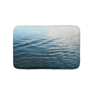 Tinten van Blauw Water Abstracte Natuurfotografie Badmat