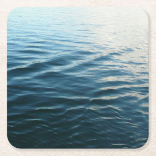 Tinten van Blauw Water Abstracte Natuurfotografie Kartonnen Onderzetters