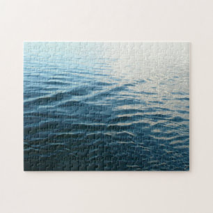 Tinten van Blauw Water Abstracte Natuurfotografie Legpuzzel