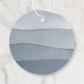 Tinten van blauw waterverfwas bedankjes labels (Achterkant)