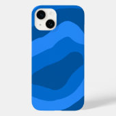 tinten van blauwe abstracte kunst Case-Mate iPhone case (Achterkant)