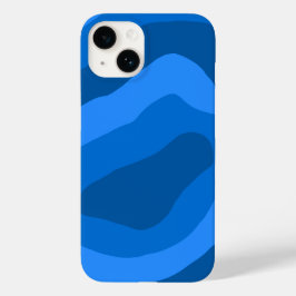 tinten van blauwe abstracte kunst Case-Mate iPhone 14 hoesje