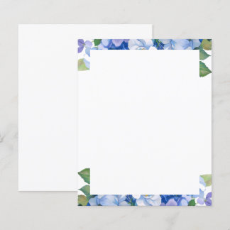 Tinten van Blauwe Bloemen Briefhoofd