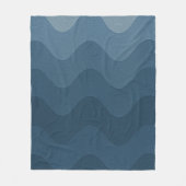 Tinten van Blauwe Golven Fleece Deken (Voorkant)