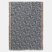 Tinten van Blauwe Kaleidoscoop Deken (Voorkant Verticaal)