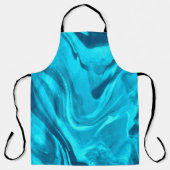 Tinten van blauwe kleurrijke Chef  Schort (Voorkant)
