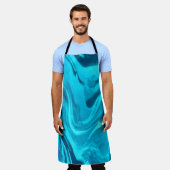 Tinten van blauwe kleurrijke Chef  Schort (Gedragen)