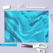 Tinten van blauwe kleurrijke marmer  tissuepapier (Craft)