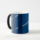 Tinten van blauwe mok (Voorkant links)