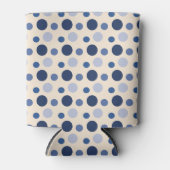 Tinten van Blauwe Stippen Blikjeskoeler (Voorkant)