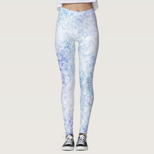 tinten van blauwe vorst leggings (Voorkant)