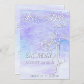 TINTEN VAN BLUES WATERVERF POPPIES SAVE the DATE (Voorkant / Achterkant)