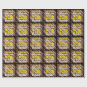 tinten van bruin 60th verjaardag inpakpapier (Vlak)