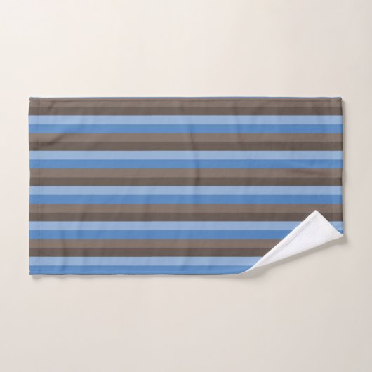 TINTEN VAN BRUIN & BLAUW TINY HEARTS & STRIPES BAD HANDDOEK (Handdoek)