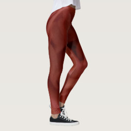 Tinten van Donkerrood Bruin Elegante Leggings