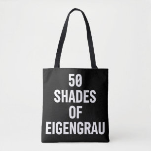 Tinten van Eigenrau Minimalistische Tekst Design Tote Bag