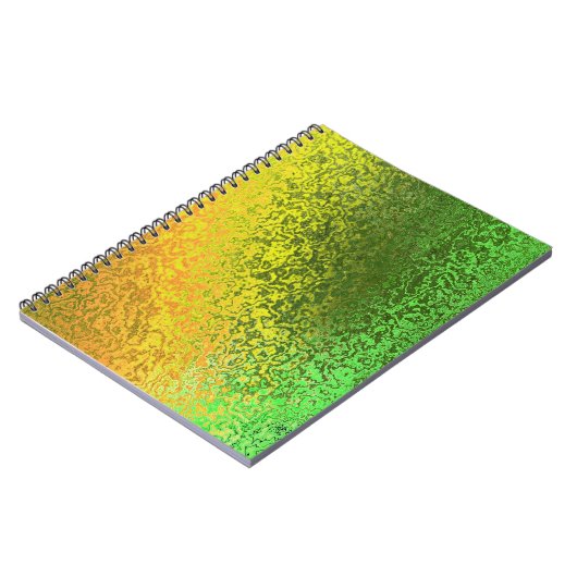 Tinten van Geel en Groene Spiraal Notitieboek (Linkerzijde)