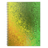 Tinten van Geel en Groene Spiraal Notitieboek (Voorkant)