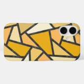 Tinten van geel glas-in-lood patroon Case-Mate iPhone case (Achterkant (horizontaal))