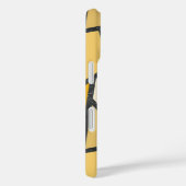 Tinten van geel glas-in-lood patroon Case-Mate iPhone case (Achterkant / Rechts)