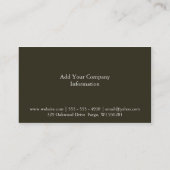 Tinten van gele strepen visitekaartje (Achterkant)