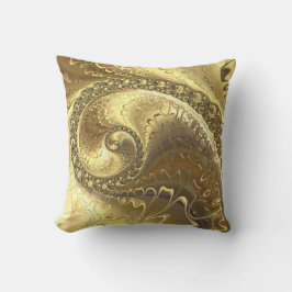 Tinten van goud Fractal Kussen