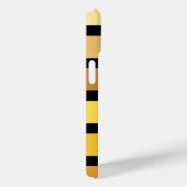 tinten van goudgele strepen op zwart Case-Mate iPhone case (Achterkant / Rechts)