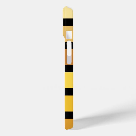 tinten van goudgele strepen op zwart Case-Mate iPhone case (Achterkant / Links)