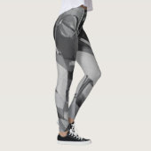 Tinten van grijs Abstract Leggings (Rechts)