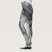 Tinten van grijs Abstract Leggings (Links)