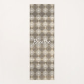 Tinten van Grijs, Beige en Wit Kant Yogamat (Voorkant)