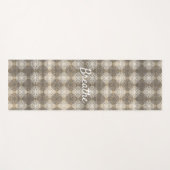 Tinten van Grijs, Beige en Wit Kant Yogamat (Voorkant (horizontaal))