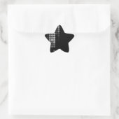 Tinten van Grijs Stippenpatroon Ster Sticker (Tas)