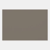 Tinten van Grijs Walnoot Bruin Eenvoudige Effen Kl Inpakpapier Vel (Voorkant 3)