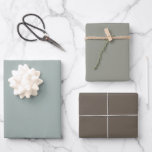 Tinten van Grijs Walnoot Bruin Eenvoudige Effen Kl Inpakpapier Vel<br><div class="desc">Een moderne combinatie walnoot bruin en tinten van grijze cadeauverpakking voor uw evenementen,  belangrijke mijlpalen en vrolijke feesten.</div>