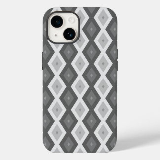 Tinten van grize diamantpatroon Case-Mate iPhone 14 hoesje