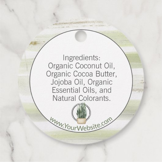 Tinten van Groen 🌿Aangepaste bad- en lichaamslabe Bedankjes Labels (Achterkant)