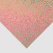 Tinten van groen en Oranje Patroon Tissue Paper Tissuepapier (Detail)