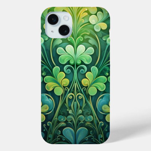 TINTEN VAN GROEN & GOUD IRISH SHAMROCKS Case-Mate iPhone CASE (Achterkant)