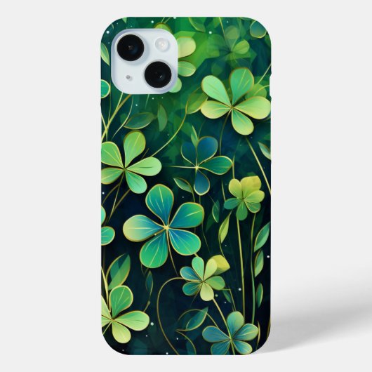 TINTEN VAN GROEN & GOUD IRISH SHAMROCKS Case-Mate iPhone CASE (Achterkant)
