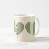 Tinten van Groen Hart Koffiemok (Voorkant rechts)