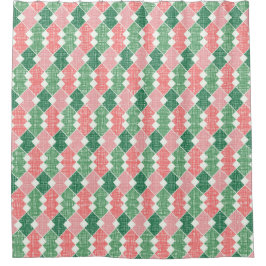 TINTEN VAN GROEN & KORAAL DIAGONAAL PATRONEN DOUCHEGORDIJN