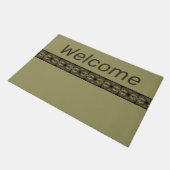 tinten van groen welkom deurmat (Schuin)
