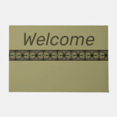 tinten van groen welkom deurmat (Voorkant)