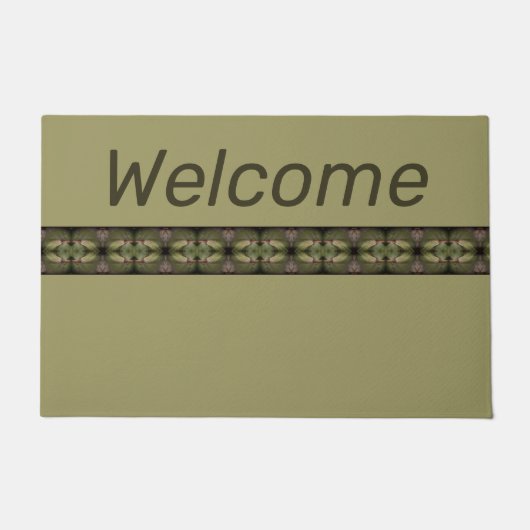 tinten van groen welkom deurmat (Voorkant)
